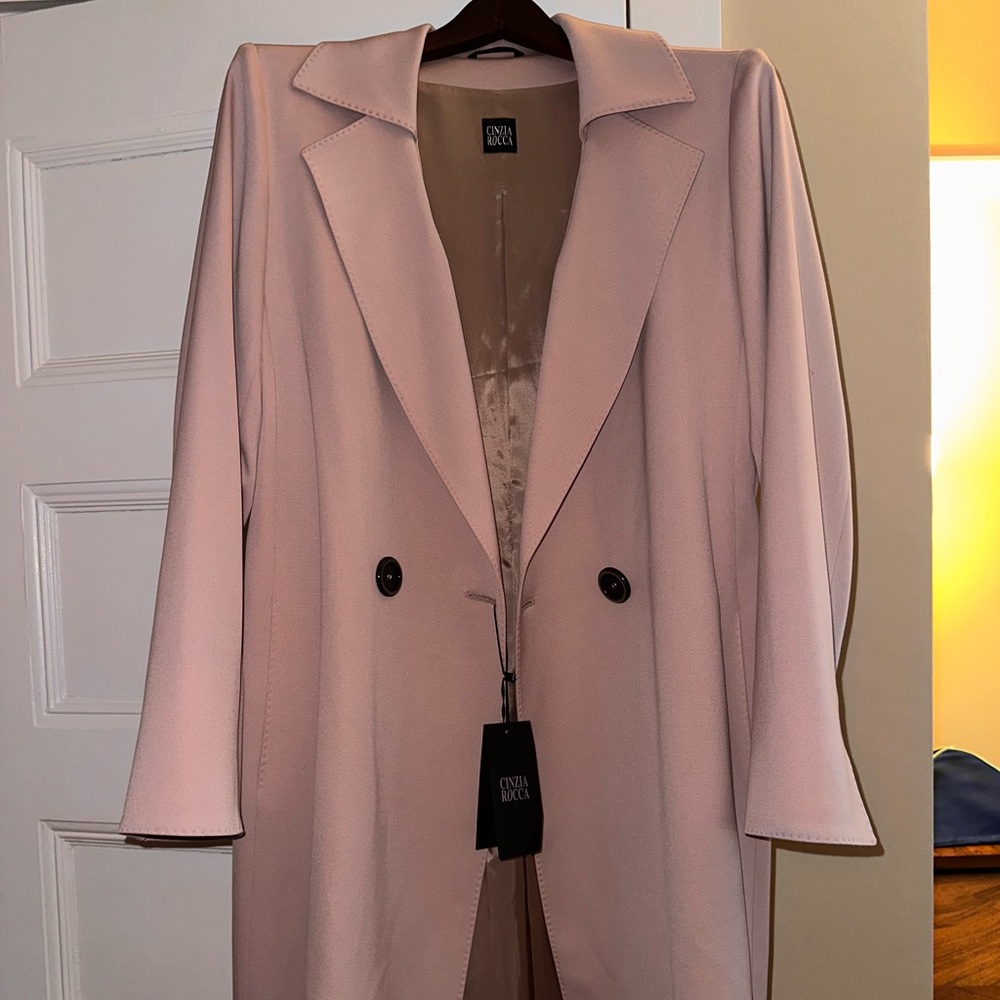 Cinzia rose pink trench coat. Great condition!